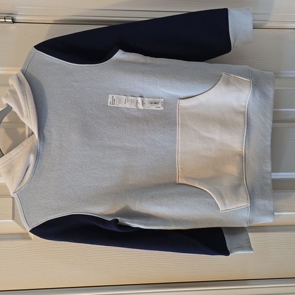SONOMA BRAND BOYS BLUE & WHITE PULLOVER HOODIE SIZE SMALL - Picture 1 of 14